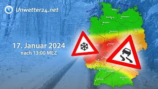 Tief quotGertrudquot bringt heftige Schneefälle und Glatteis bis ins Tiefland [upl. by Yellek]