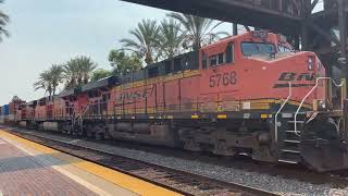 20240907 BNSF Fullerton Railfanning [upl. by Annehs974]