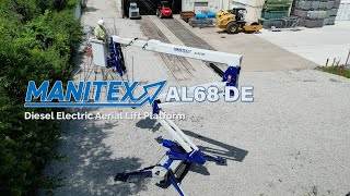 New Manitex AL68 DE diesel electric aerial lift platform for sale  Stock  BM 4754 [upl. by Azpurua]