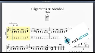 Cigarettes and Alcohol Rockschool hotrocks Grade 3 Guitar [upl. by Allerim]