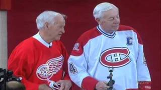 Gordie Howe Introduces Jean Beliveau [upl. by Leopoldine]