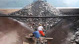 Barge unloading  YZR Live Stream [upl. by Ecnerolf557]