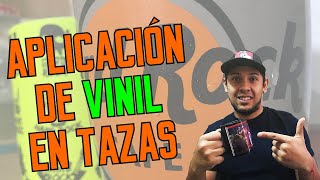 APLICACIÓN DE VINIL EN TAZAS CON CAMEO [upl. by Karly]