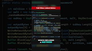 Use Password Hashing to Ensure Security dotnet dotnetcore [upl. by Halyhs420]