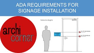 AC 009  ADA requirements for signage installation [upl. by Edmunda]