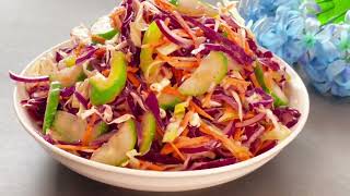 Delicious Nutrients Packed Healthy Cabbage Salad Recipe for weight loss [upl. by Amilah573]