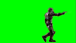 Green Screen Sci fi Power Armor  Future battle armor  Nanosuit [upl. by Rol484]