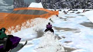 Snowmobile Racing Second South Studios Windows 1998 PC Longplay [upl. by Elleinnod208]