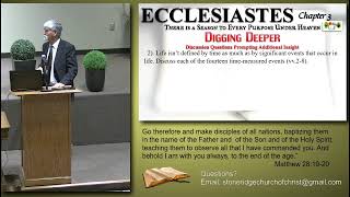 Ecclesiastes 111223 [upl. by Fransen]