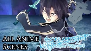 Sword Art Online Re Hollow Fragment  All Anime Scenes HD [upl. by Bannister]