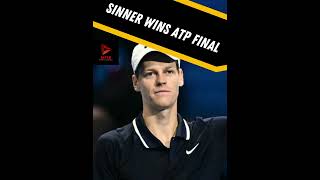 Sinner WINS ATP FINAL in Turin 🏆 tennis atpfinals [upl. by Eiramlatsyrc]