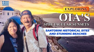 4K Exploring Oias Spectacular Sunsets Santorini Historical sites and Stunning Beaches 🇬🇷 [upl. by Dnalram]