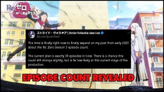 Re Zero Leaker Confirms Season 3 episode count [upl. by Rana]