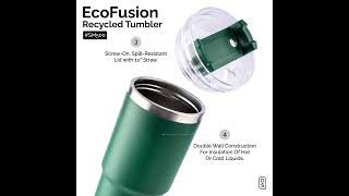 24 oz EcoFusion Recycled Tumbler  SM500 [upl. by Ylebmik]