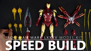 Iron Man Mark 85 Avenger Endgame Morstorm  Model Kit  Speed Build [upl. by Nannarb805]