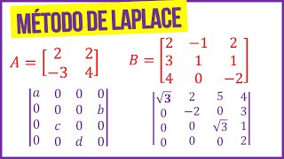 Determinante da Matriz pelo Método de Laplace [upl. by Lowe]