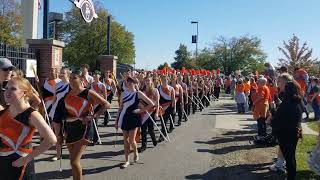 Falcon Marching Band 2024 Kent State Game Band Day Parade to Stadium [upl. by Sinnal417]