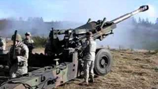 155mm howitzer US army firing some rounds [upl. by Yvehc467]