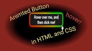 How to make animated button in html and css animated button banane ka tarika in html and css [upl. by Lontson]