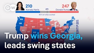 US election update Key swing state Georgia called for Donald Trump  DW News [upl. by Nylasoj419]