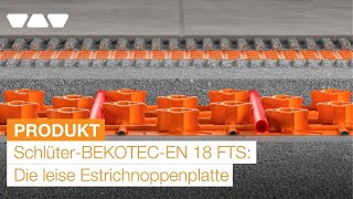 SchlüterBEKOTECEN 18 FTS Fortschrittliche Fußbodenheizung  Animation [upl. by Haynor]