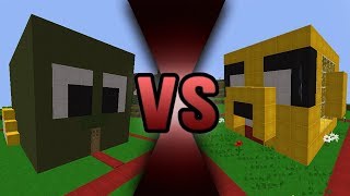 CASA DE MANUCRAFT Vs CASA DE MIKECRACK 🏠🆚🏠 MINECRAFT [upl. by Lovash]