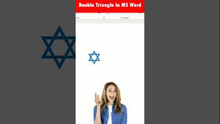 Double Triangle Symbol in Ms Word✅ MS Word Amazing Trick😯🔥msword mswordforbeginners mswordmcqs [upl. by Chong]