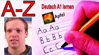 Deutsches Alphabet  Schreiben  Aussprache lernen  Anlaut  Buchstabieren  Buchstaben AZ German [upl. by Erina]