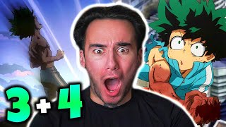 My Hero Academia  1x3 and 1x4  REACTION [upl. by Assirral]