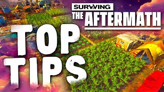 Surviving the Aftermath gameplay Tips for defense trading production food water research amp more [upl. by Hermon]