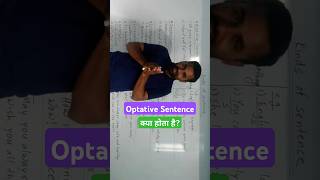 Grammar2 । Optative Sentence । Kinds of Sentence । Types of Sentence । English Grammar । Manoj Sir [upl. by Ainadi66]