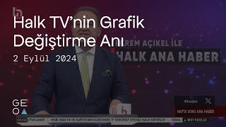 Halk TVnin Grafik Değiştirme Anı  2 Eylül 2024 Pazartesi [upl. by Eiruam]