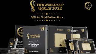 Official Licensed Gold Bullion Bars of the FIFA World Cup Qatar 2022 [upl. by Lirrad]