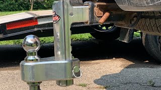 TRIMAX razor trailer drop hitch review [upl. by Ketti804]