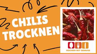 Chilis trocknen Die Anleitung [upl. by Simson]