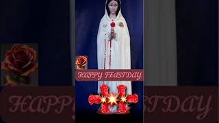 Happy Feast 1372023 Rosa mystica Matha🌹🌹❤christian devotional status youtube Shorts [upl. by Pol]