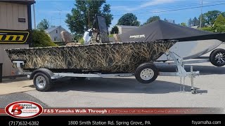 2025 Smoker Craft 160 Freedom center console fishing boat Mossy Oak camo F amp S Yamaha Hanover PA [upl. by Odinevneib]