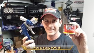 How to Spray POR 15 the best Rust Preventative system Ever [upl. by Thurnau800]