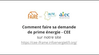 Comment faire sa demande de prime énergie  Certificats dÉconomie dÉnergie [upl. by Grae353]