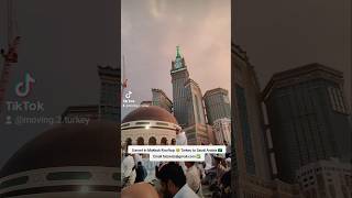 Sunset in Makkah Rooftop 🥹 Turkey to Saudi Arabia 🇸🇦 Email faizwizigmailcom ✅ [upl. by Ilona936]