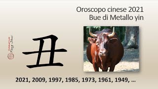 Oroscopo cinese 2021 anno del Bue di Metallo yin [upl. by Yug]