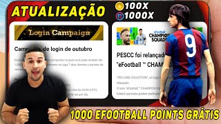 ATUALIZAÇÃO1000 EFOOTBALL POINTS E 100 myClub GRÁTISBOX DO BARCELONA NO PES 2021 MOBILE [upl. by Alfeus]