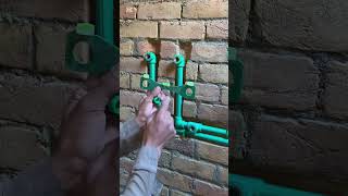 Amazing wall shower points setting New Tracks plumbing works [upl. by Swihart]