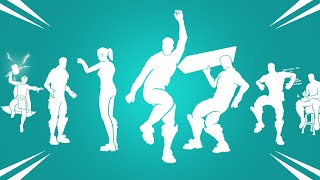 Top 40 Legendary Fortnite Dances amp Emotes Sweaty Rotation Drippin Flavor Boop Among Us Dance [upl. by Gnoz]