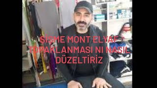 part 2 Şişme mont topaklanma sı düzeltme yıkama sonrası elyaf toplanması tamir tadilat [upl. by Ynahirb]