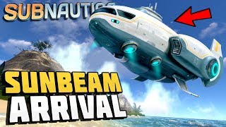 Subnautica  THE SUNBEAM ARRIVAL  Sunbeam Rescue Ship Event  Lets Play Subnautica Gameplay [upl. by Dominus432]