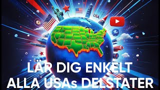 Lär dig ALLA 50 DELSTATER I USA på 15 minuter [upl. by Heather]