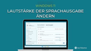 Lautstärke der Sprachausgabe ändern Windows 11 [upl. by Ettennal]