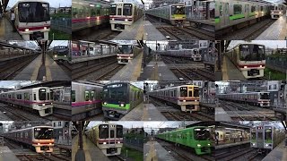 ２０１６年９月１６日京王線ダイヤ改正日の夕方２０分間つつじヶ丘駅で撮影 [upl. by Tlaw597]