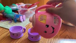 2018 Dollar General Version of the Fisher Price Laugh And Learn Tea For Two Tea Set [upl. by Tita]